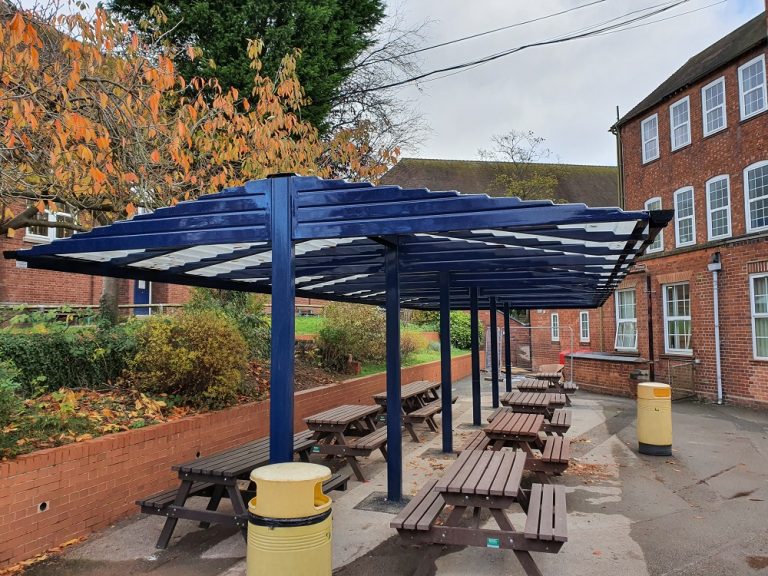 Covered Seating Areas For Schools Ideas From Canopies Uk